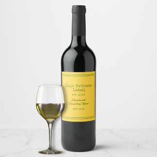 Étiquette Pour Bouteilles De Vin Votre Étiquette Privé Vin Dandelion Maison