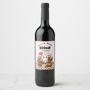 Étiquette Pour Bouteilles De Vin Vous avez été réservé Cute Cottagecore Halloween