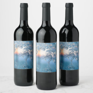 Étiquette Pour Bouteilles De Vin Vue figée