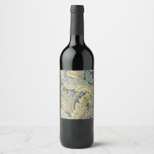 Étiquette Pour Bouteilles De Vin William Morris Acanthus Leaves