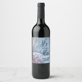 Étiquette Pour Bouteilles De Vin Winter Wonderland Mariage