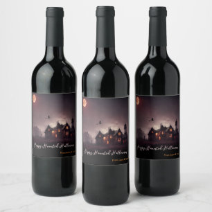 Étiquette Pour Bouteilles De Vin Witches Lair Halloween