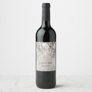 Étiquette Pour Bouteilles De Vin Wonderland Flowers Forest