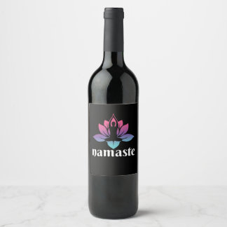 Étiquette Pour Bouteilles De Vin Yoga Lover | Yoga Namaste