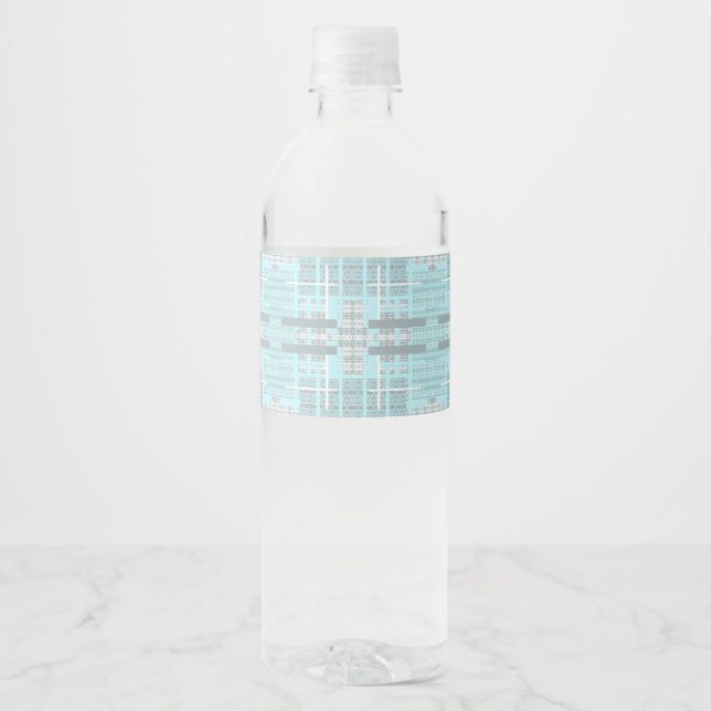ÉTIQUETTE POUR BOUTEILLES D'EAU 1 (Devant)