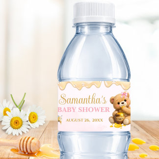 Étiquette Pour Bouteilles D'eau A Little Honey - A Little Honey Baby Shower