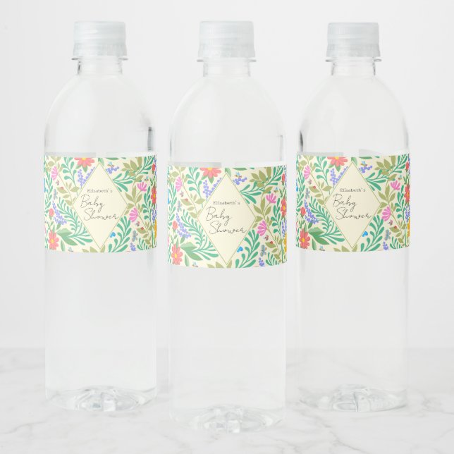 Étiquette Pour Bouteilles D'eau Abeille de miel, coccinelle, papillon, libellule & (Bouteilles)