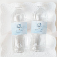 Adventure Attend ! Baby shower Blue Hot Air Balloo