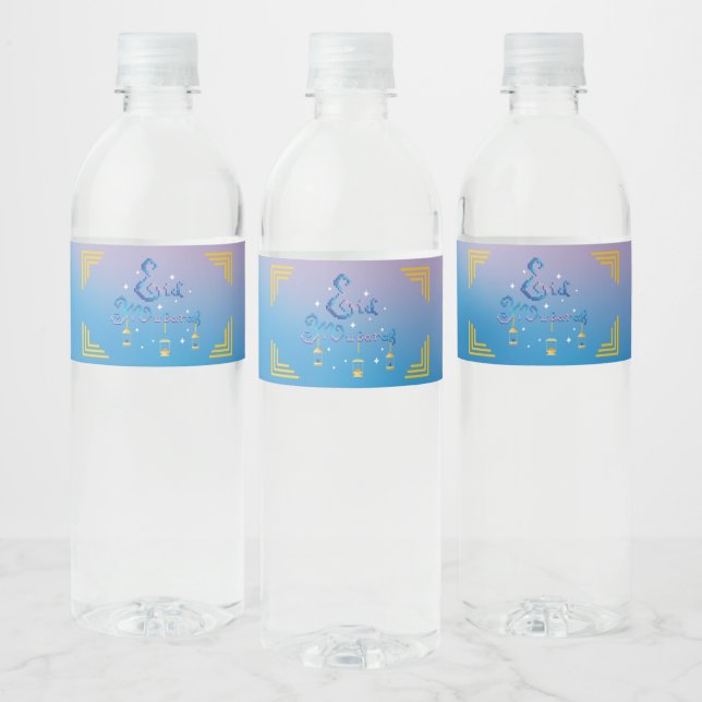 Étiquette Pour Bouteilles D'eau Aïd Moubarak (Bouteilles)