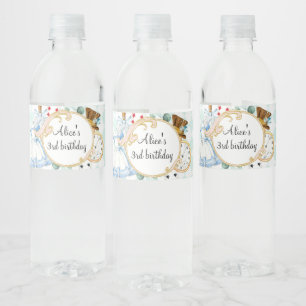 Étiquette Pour Bouteilles D'eau Alice Wonderland fâché hatter thé bouteille d'eau