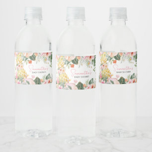 Étiquette Pour Bouteilles D'eau Aloha Baby shower ananas