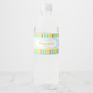 Étiquette Pour Bouteilles D'eau Aloha Cute Boy