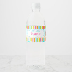 Étiquette Pour Bouteilles D'eau Aloha Cute Girl
