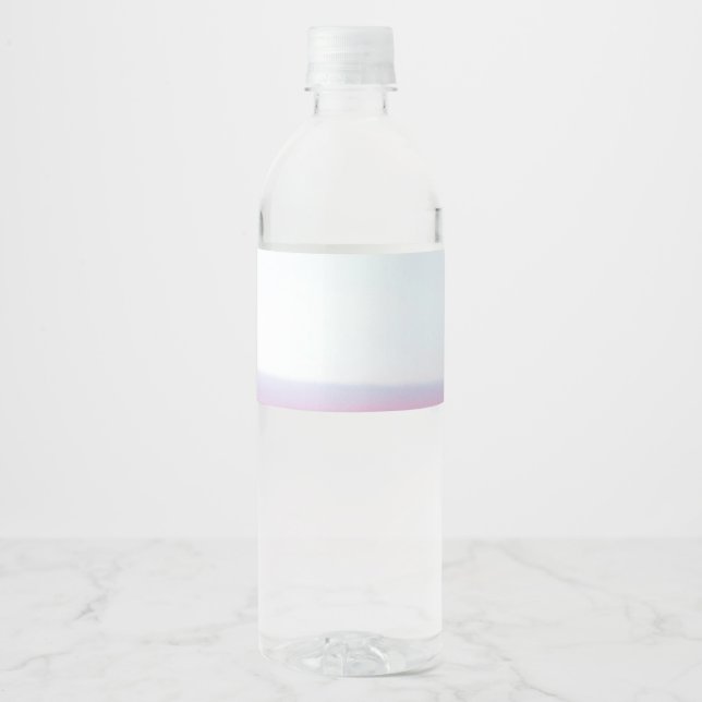 Étiquette Pour Bouteilles D'eau Avion Pink Pastel Sky (Devant)