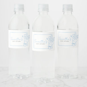 Étiquette Pour Bouteilles D'eau Baby In Bloom Baby Shower