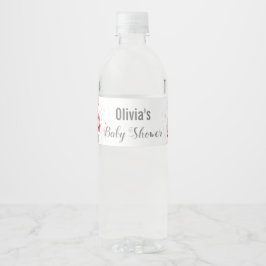 Étiquette Pour Bouteilles D'eau Baby in Bloom Fleur sauvage Baby shower Lilac