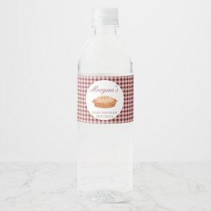 Étiquette Pour Bouteilles D'eau Baby shower à tarte Cutie