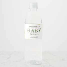 Étiquette Pour Bouteilles D'eau Baby shower aux citrons aquarelles