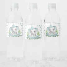 Baby shower bébé éléphant mignon garçon