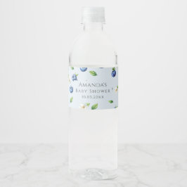 Étiquette Pour Bouteilles D'eau Baby shower Berry Sweet Blueberry