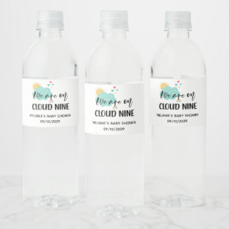 Étiquette Pour Bouteilles D'eau Baby Shower Cloud Nine