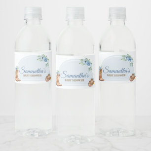 Étiquette Pour Bouteilles D'eau Baby Shower Cow-boy