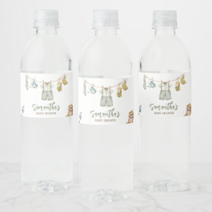 Étiquette Pour Bouteilles D'eau Baby shower cultivé localement