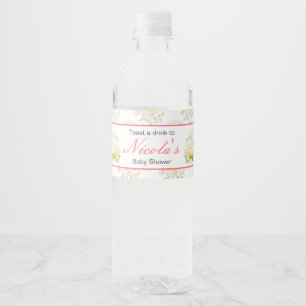 Étiquette Pour Bouteilles D'eau Baby shower d'agneau de printemps