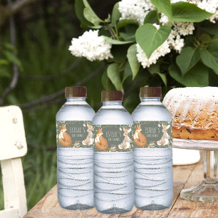 Étiquette Pour Bouteilles D'eau Baby shower d'amis de la forêt