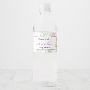 Étiquette Pour Bouteilles D'eau Baby shower de cerfs de printemps