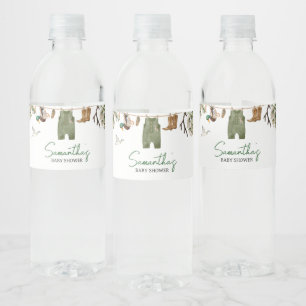 Étiquette Pour Bouteilles D'eau Baby shower de chasse au canard