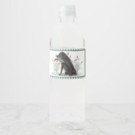 Étiquette Pour Bouteilles D'eau Baby shower de chasseur de canard du sud de Preppy