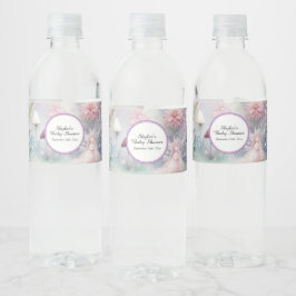 Étiquette Pour Bouteilles D'eau Baby shower de jardin de fées