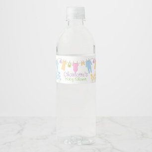 Étiquette Pour Bouteilles D'eau Baby shower de petits vêtements