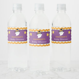 Étiquette Pour Bouteilles D'eau Baby shower d'Halloween fantôme