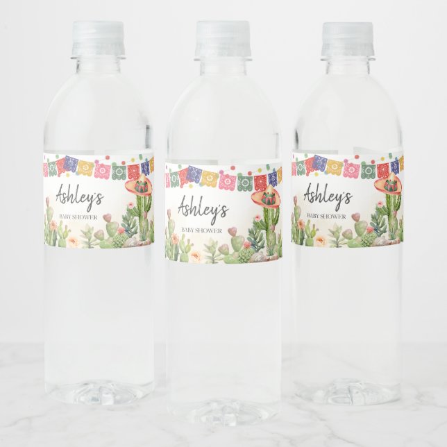 Étiquette Pour Bouteilles D'eau Baby shower Fiesta Taco Bout (Bouteilles)