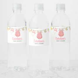 Étiquette Pour Bouteilles D'eau Baby shower Girl Popsicle