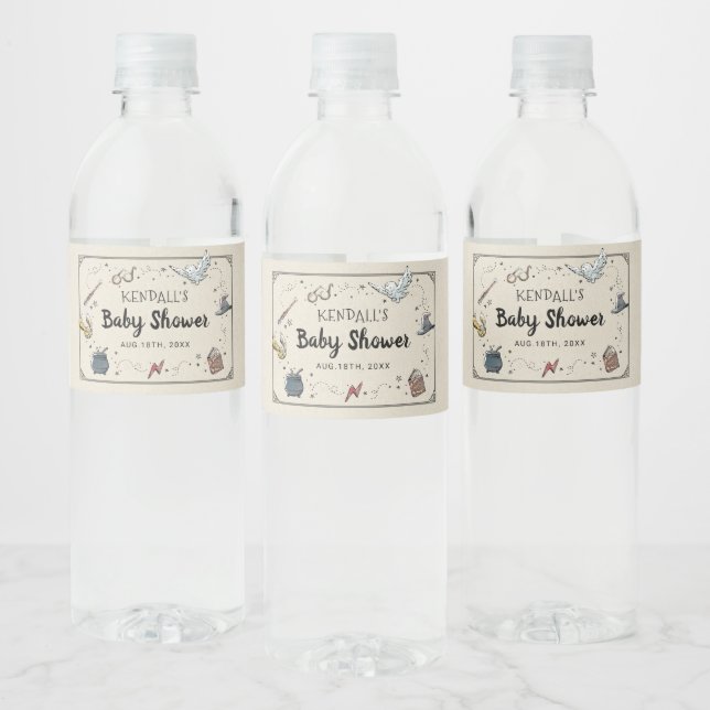 Étiquette Pour Bouteilles D'eau Baby shower HARRY POTTER™ (Bouteilles)