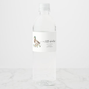 Étiquette Pour Bouteilles D'eau Baby shower Mallard Duck
