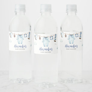 Étiquette Pour Bouteilles D'eau Baby shower Nautical Ahoy