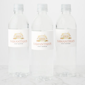 Étiquette Pour Bouteilles D'eau Baby Shower Petite Citrouille