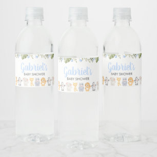Étiquette Pour Bouteilles D'eau Baby Shower Safari Garçon
