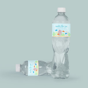 Étiquette Pour Bouteilles D'eau Baby shower Sea Life