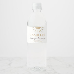 Étiquette Pour Bouteilles D'eau Baby shower solaire