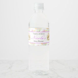 Étiquette Pour Bouteilles D'eau Baby shower Spring Fox