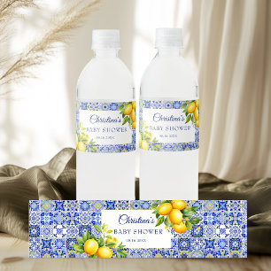 Étiquette Pour Bouteilles D'eau Baby Shower sur la Côte Amalfitaine italienne
