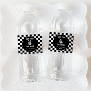 Étiquette Pour Bouteilles D'eau Bad Two The Bone Skeleton 2e fête d'anniversaire