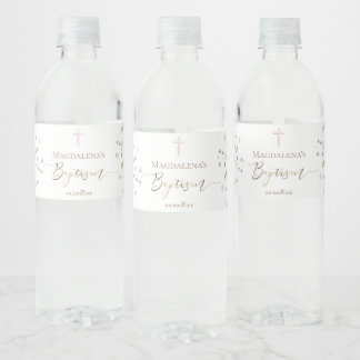 Étiquette Pour Bouteilles D'eau Baptême