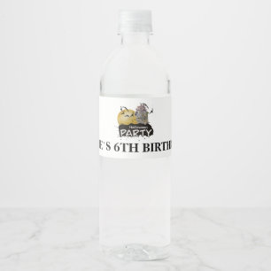 Étiquette Pour Bouteilles D'eau Belle fête d'anniversaire d'Halloween