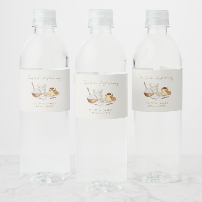 Étiquette Pour Bouteilles D'eau Bientôt on va retirer la douche de nuptiale (Bouteilles)